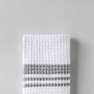 Mungo S/2 Organic Belgian Waffle Hand Towels In White