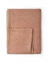 Mungo Throw Cotton Whalebone Blanket In Copper