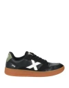 Munich Man Sneakers Black Size 11.5 Leather, Textile Fibers In Multi