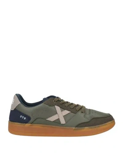 Munich Man Sneakers Military Green Size 8 Textile Fibers