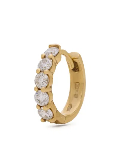 Munnu The Gem Palace 18k Yellow Gold Diamond Hoop Earring