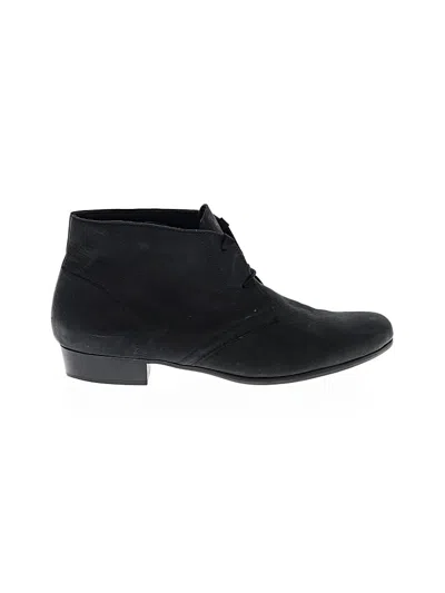 Pre-owned Munro American Ankle Boots In Black