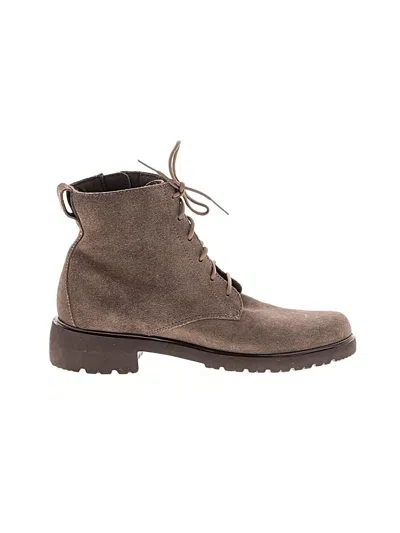 Pre-owned Munro American Ankle Boots In Brown