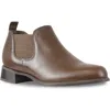 Munro Bedford Leather Bootie In Mushroom Calf Leather