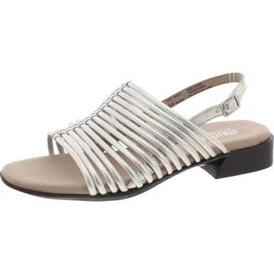 Munro Celia Womens Slip On Buckle Slingback Sandals In Multi