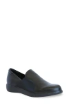 Munro Clay Wedge Slip-on Sneaker In Black