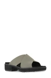 Munro Dekkie Slide Sandal In Gray