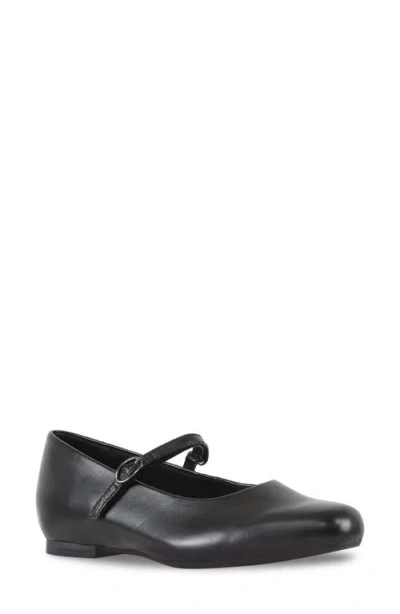 Munro Eliza Mary Jane Flat In Black Leather