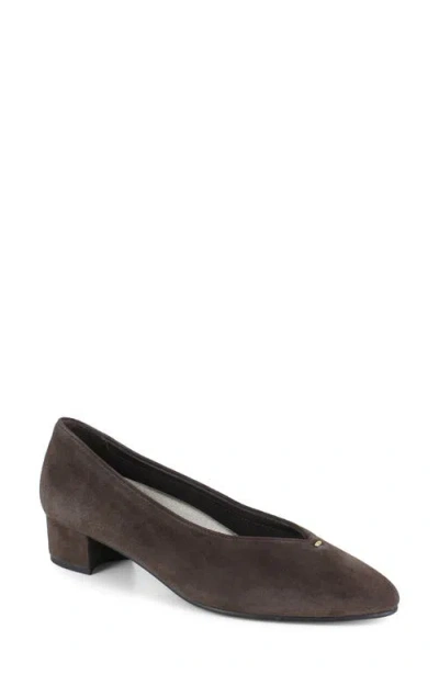 Munro Hannah Block Heel Pump In Brown