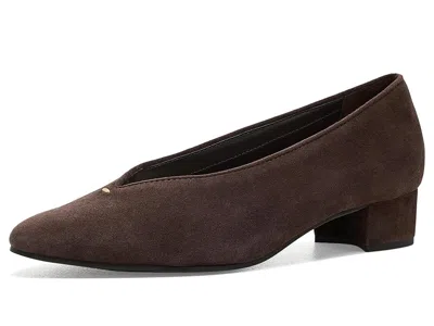 Munro Hannah Block Heel Pump In Brown
