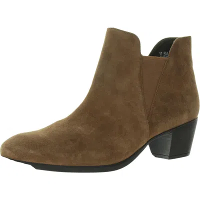 Munro Jackson Womens Leather Ankle Chelsea Boots In Brown