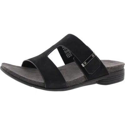 Munro Jody Womens Adjustable Nubuck Slide Sandals In Multi