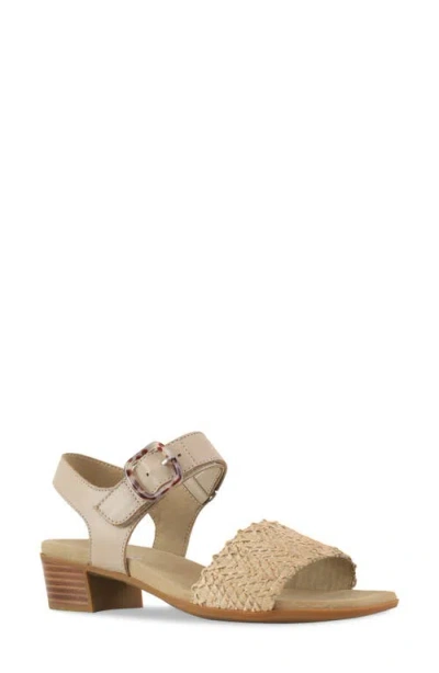 Munro Leeland Ankle Strap Sandal In Neutral