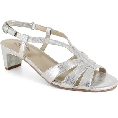 Munro Luna Slingback Sandal In Metallic