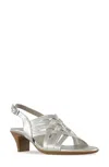 Munro Marianna Slingback Sandal In Metallic Leather