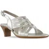 Munro Marianna Slingback Sandal In Silver