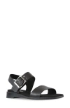 Munro Meena Sandal In Black Tumbled Calf Leather