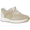 Munro Piper Sneaker In Khaki/gold Suede