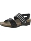 MUNRO PISCES WOMENS LEATHER ANKLE STRAP WEDGE SANDALS