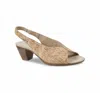 Munro Rochelle Sling-back Sandal In Cork In Multi
