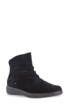 Munro Scout Water Resistant Bootie In Black Suede