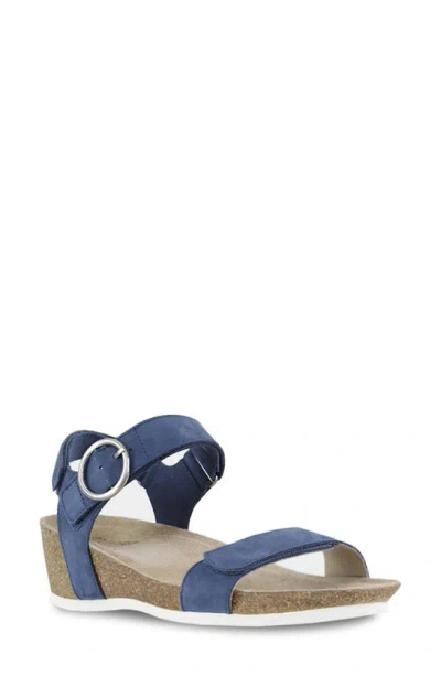 Munro Sintra Wedge Sandal In Atlantic Blue