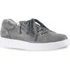 Munro Tilly Sneaker In Greige Leather