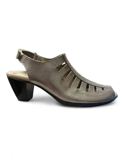Munro Women's Abby Heels In Metallic Silver In Gray