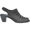 Munro Women's Abby Nubuck Ankle Strap Heel Sandal In Black In Black