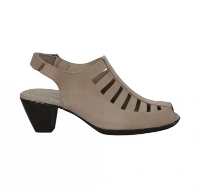 Munro Women's Abby Slingback Sandal In Taupe Nubuck In Multi