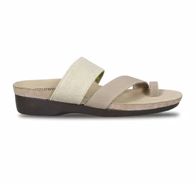 Munro Women's Aries Slide Sandal In Natural Fabric In Multi