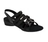 Munro Women's Bev Patent Combo Sandal In Black In Black