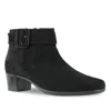 Munro Women's Callie Ankle Booties In Black Suede