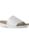 Munro Women's Casita Slide Sandal In Metallic White Shimmer