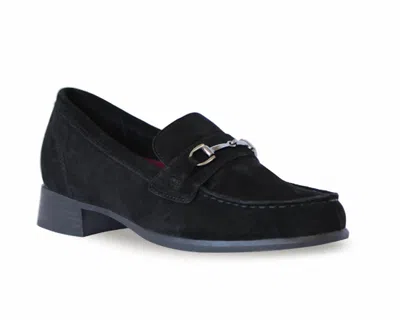 Munro Women's Gryffin Loafer In Black Suede