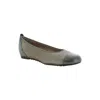 Munro Women's Henlee Slip On Sandals In Taupe Shimmer, Pewter Kid Leather In Multi