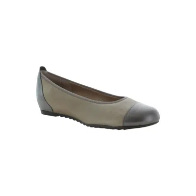 Munro Women's Henlee Slip On Sandals In Taupe Shimmer, Pewter Kid Leather In Multi