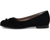 Munro Women's Joslyn Ballet Flat Shoes In Black Suede