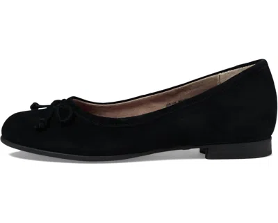 Munro Women's Joslyn Ballet Flat Shoes In Black Suede