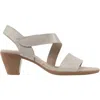 Munro Women's Lucia Champagne Shimmer Heels In Silver In Neutral