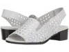 Munro Women's Mickee Sandal In Silver Metallic In White