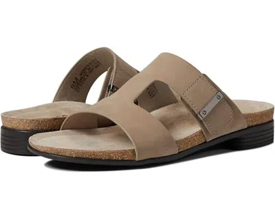 Munro Women's  Jody Sandals Us 6.5 Brown Leather Cutout Comfort Slide Zpo2438