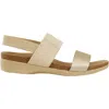 Munro Women's Pisces Leather Backstrap Sandal In Gold/oro Lux In Animal Print