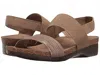 Munro Women's Pisces Lizard Print Sandal In Platinum In Brown