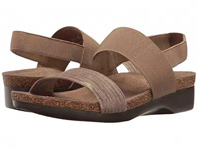Munro Women's Pisces Lizard Print Sandal In Platinum In Brown
