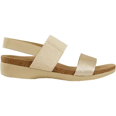 Munro Women's Pisces Sandal In Gold Leather In Multi