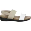 Munro Women's Pisces Sandals In White/natural Leather In Neutral