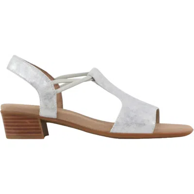 Munro Women's Susan Sandals In White Shimmer In Multi