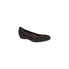 Munro Women's Vicki Ballet Flat Shoes In Etched Black Suede In Multi