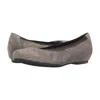 Munro Women's Vicki Quilted Flat Shoe In Etched Tauple Suede In Multi